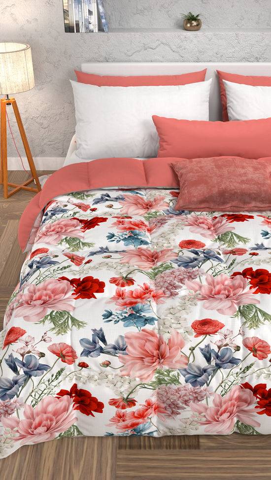 PETTI Piumone, Trapunta Matrimoniale, Singola, Piazza e Mezza, Floreale 19 00 Shopping Online