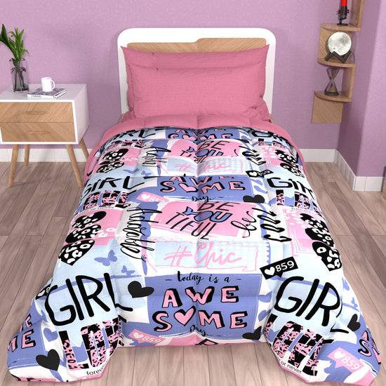 PETTI Piumone, Trapunta Matrimoniale, Singola, Piazza e Mezza, Girl Cool Offerta