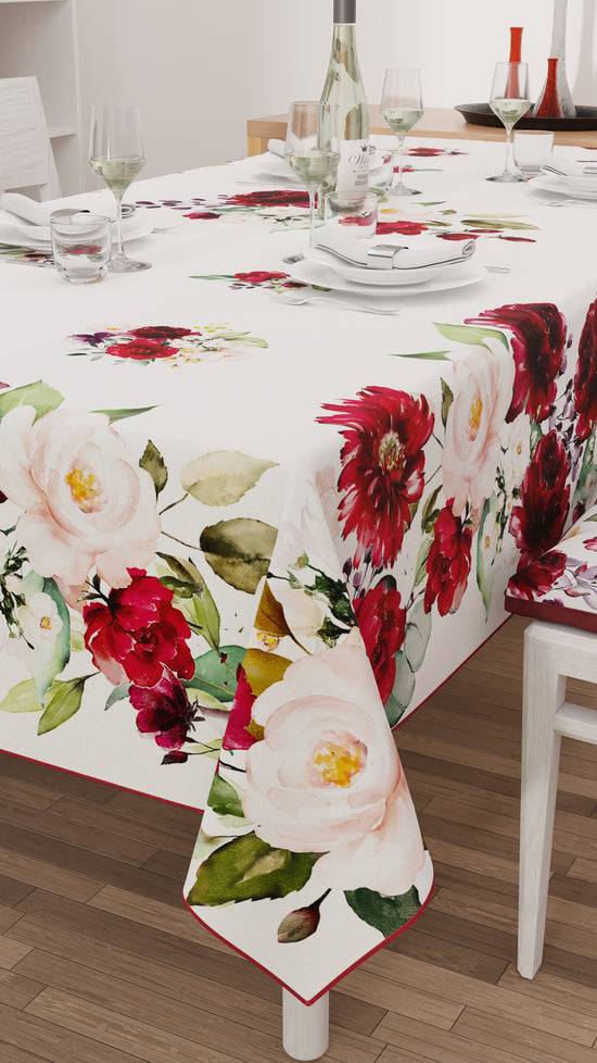 PETTI Tovaglia da tavola Antimacchia, Copritavolo da Cucina, Floreale-07 Vendite stagionali
