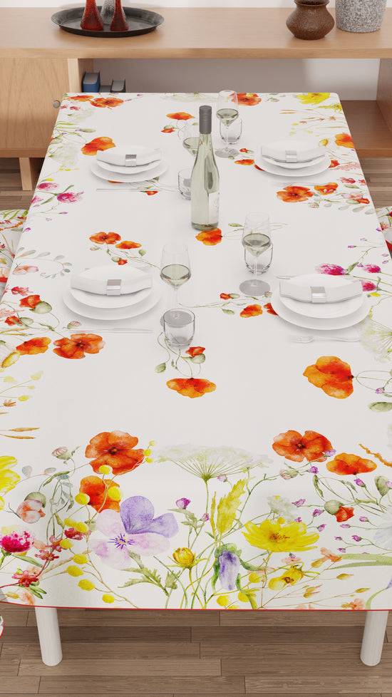 PETTI Tovaglia da tavola Antimacchia, Copritavolo da Cucina, Floreale-10 Black Friday