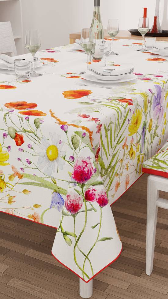 PETTI Tovaglia da tavola Antimacchia, Copritavolo da Cucina, Floreale-10 Black Friday