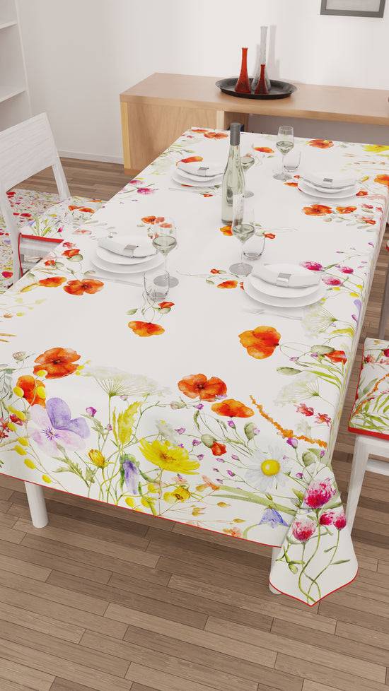 PETTI Tovaglia da tavola Antimacchia, Copritavolo da Cucina, Floreale-10 Black Friday