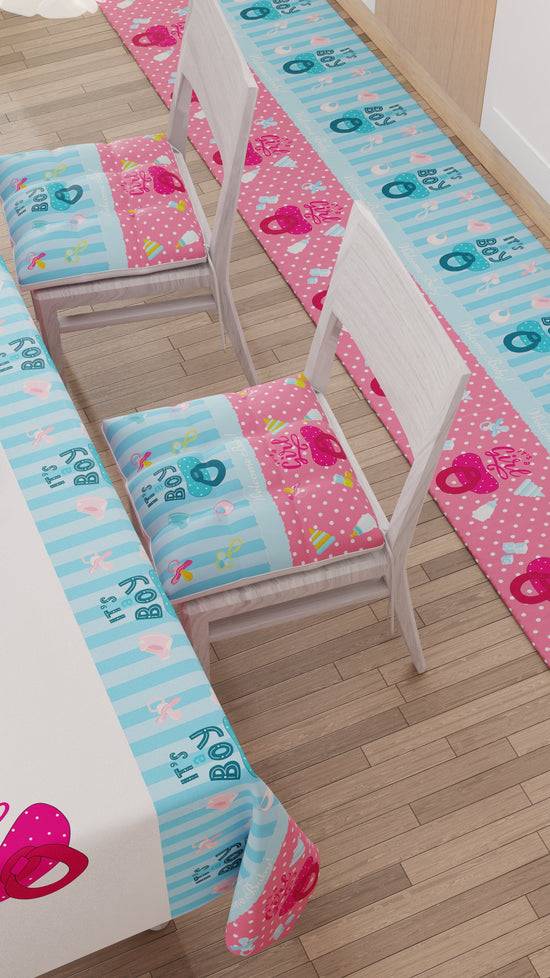 PETTI Tovaglia da tavola Antimacchia, Copritavolo da Cucina, Baby Shower Offerta San Valentino