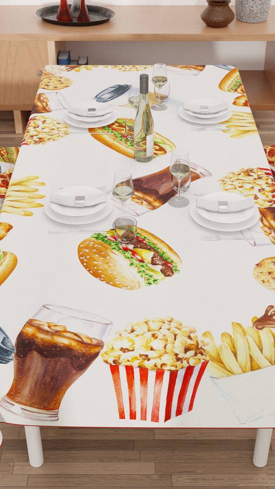 PETTI Tovaglia da tavola Antimacchia, Copritavolo da Cucina, Party Cinema Smaltimento dello stoccaggio