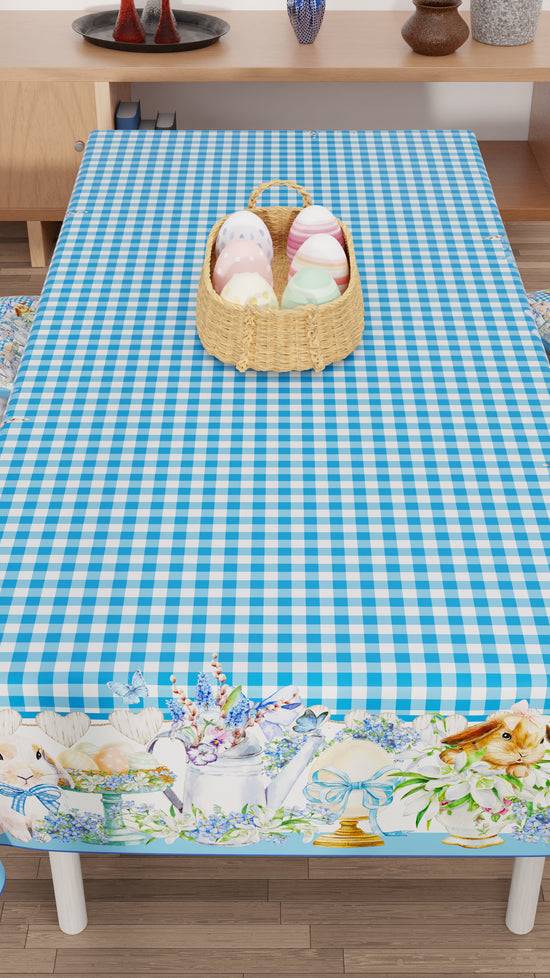 PETTI Tovaglia Pasqua da tavola Antimacchia, Copritavolo Pasqua da Cucina Vichy Latest fashion