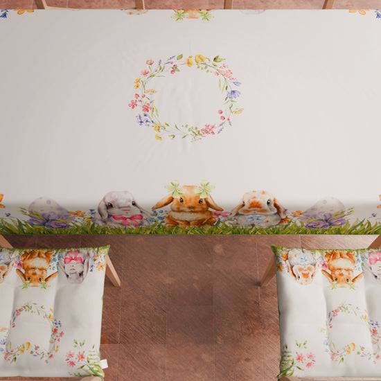 PETTI Tovaglia Pasquale da Tavola Antimacchia, Copritavolo Pasqua da Cucina Rabbit Offerte esclusive