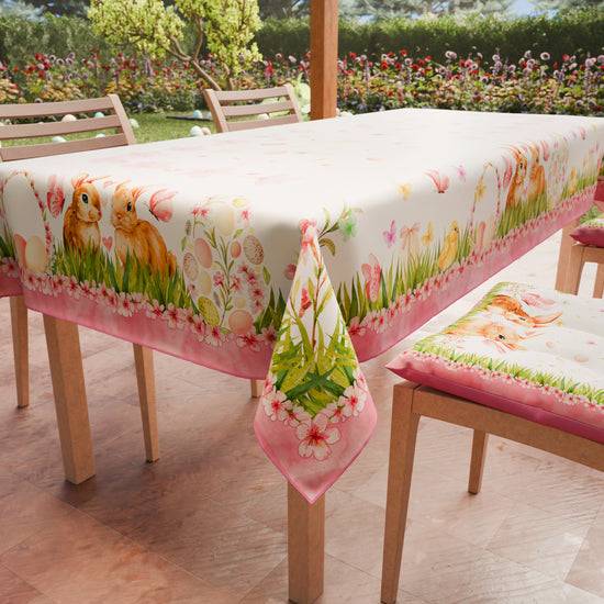 PETTI Tovaglia Pasquale da Tavola Antimacchia, Copritavolo Pasqua da Cucina Flora Grandi sconti