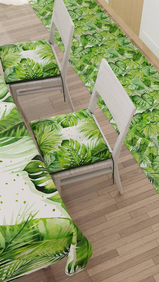 PETTI Cuscini per Sedie Coprisedia 6 Pezzi Foglia Tropicale Ultimi due giorni