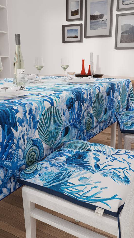 PETTI Cuscini per Sedie Coprisedia 6 Pezzi Corallo Blu Fino al 50% di sconto