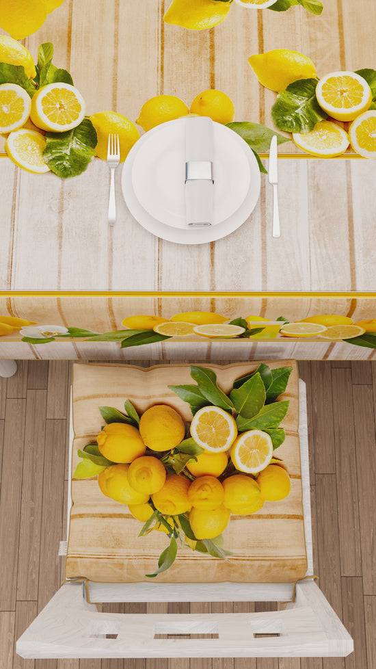 PETTI Cuscini per Sedie Coprisedia 6 Pezzi Lemon Only for today
