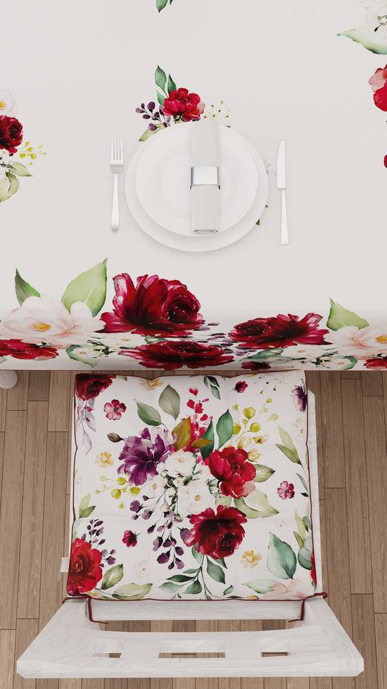 PETTI Cuscini per Sedie Coprisedia 6 Pezzi Floreale-07 Super sconto