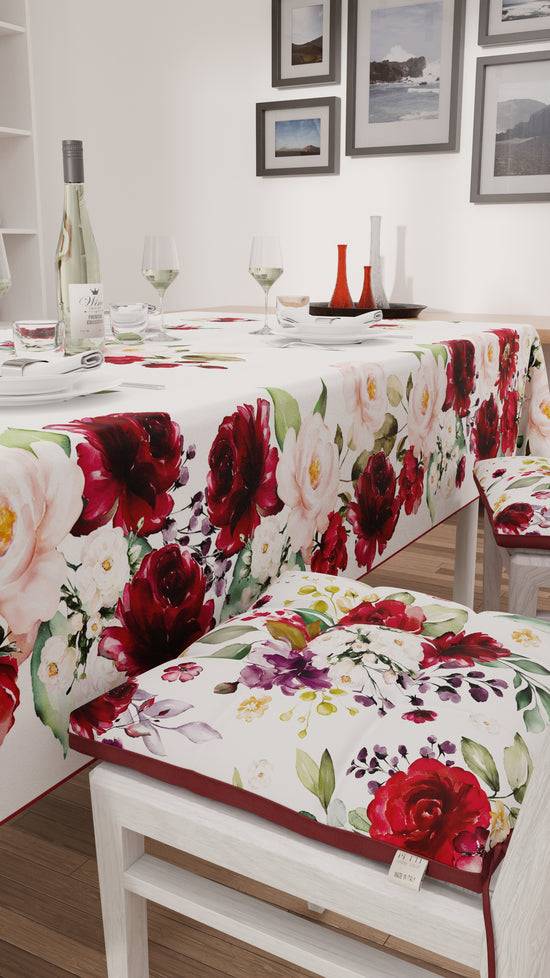 PETTI Cuscini per Sedie Coprisedia 6 Pezzi Floreale-07 Super sconto