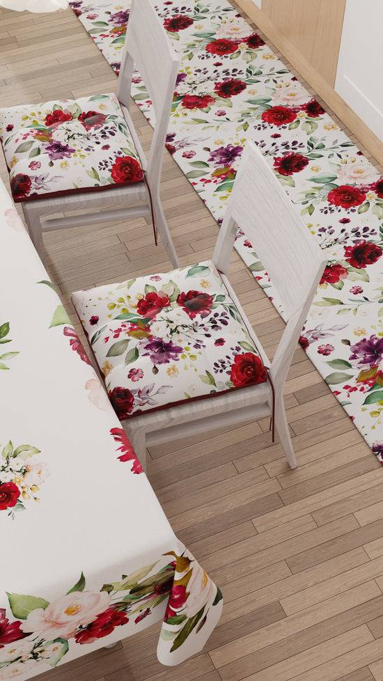 PETTI Cuscini per Sedie Coprisedia 6 Pezzi Floreale-07 Super sconto