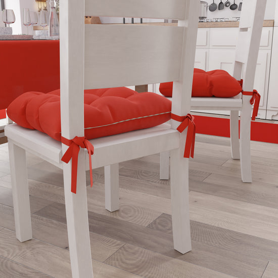 PETTI Cuscini per Sedie Cucina, Cuscini Coprisedie 6 Pezzi Rosso 50% di sconto con spedizione gratuita