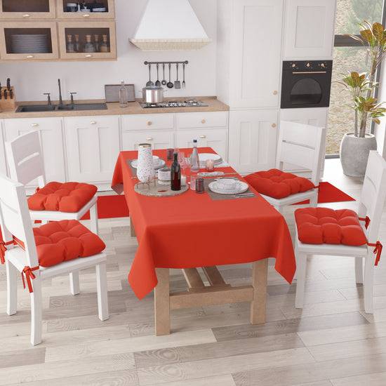 PETTI Cuscini per Sedie Cucina, Cuscini Coprisedie 6 Pezzi Rosso 50% di sconto con spedizione gratuita