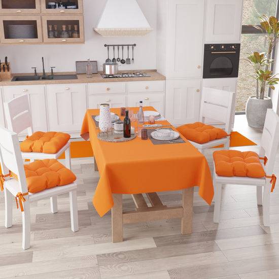 PETTI Cuscini per Sedie Cucina, Cuscini Coprisedie 6 Pezzi Arancione 2025