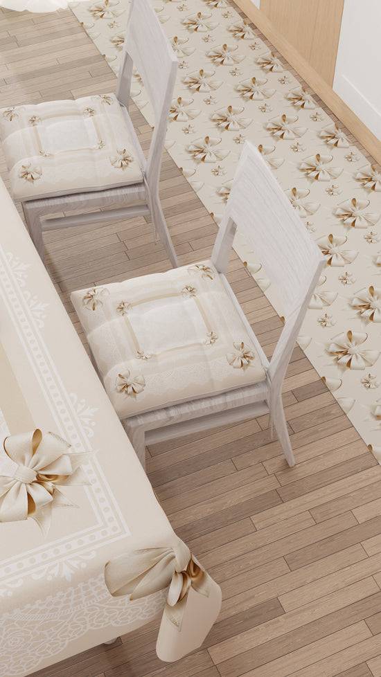 PETTI Tappeto Cucina Antiscivolo Passatoia Cucina lavabile, Cucina Fiocco Beige Novità