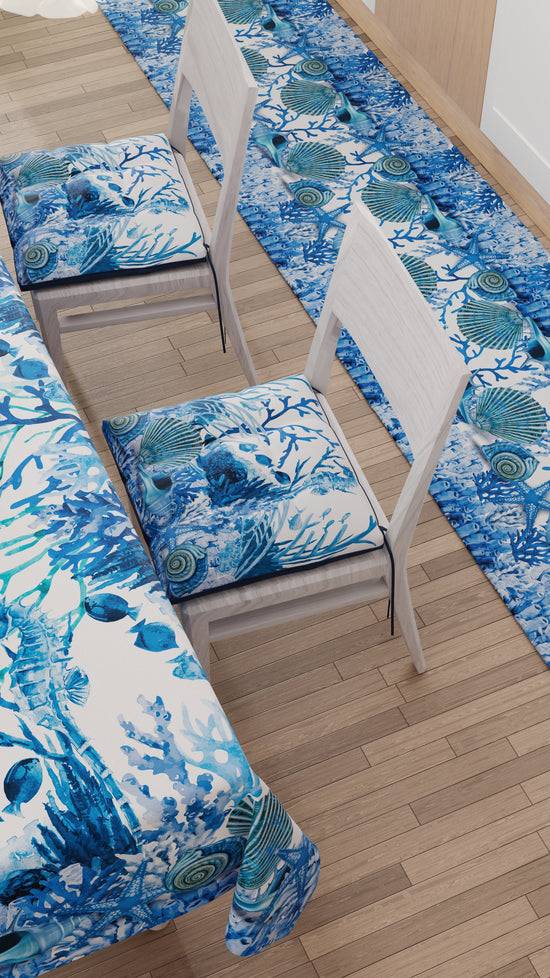 PETTI Tappeto Cucina Antiscivolo Passatoia Cucina lavabile, Corallo Blu Saldi