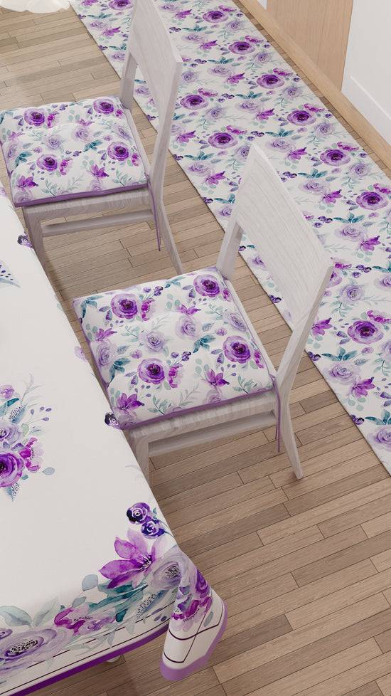 PETTI Tappeto Cucina Antiscivolo Passatoia Cucina lavabile, Floreale Viola Vendite Flash