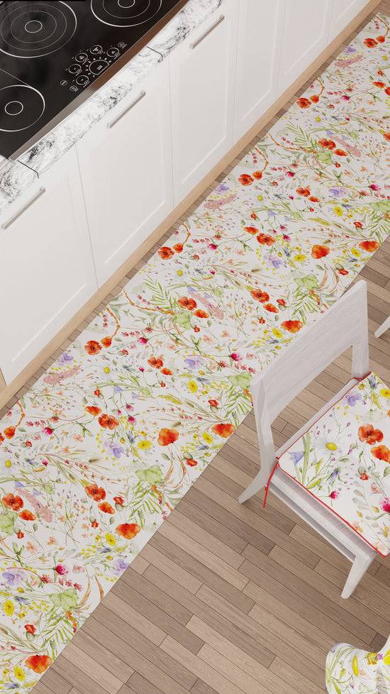 PETTI Tappeto Cucina Antiscivolo Passatoia Cucina lavabile, Floreale-10 Spedizione gratuita