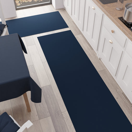 PETTI Tappeto Cucina, Passatoia Cucina, Tinta Unita Blu Marino Flash Sale