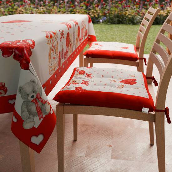 PETTI Cuscini per Sedie San Valentino Coprisedia 6 Pezzi Amour Offerte stagionali
