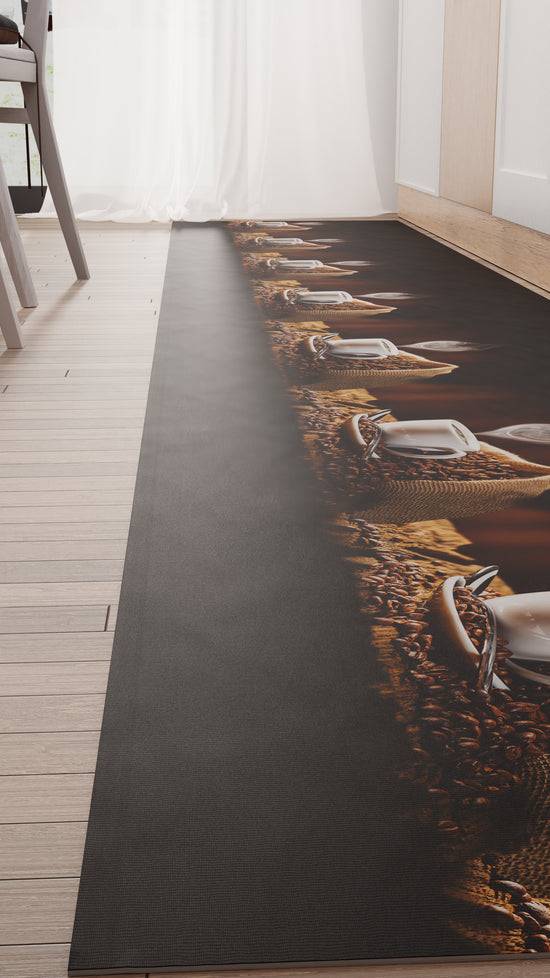 PETTI Tappeto Cucina Antiscivolo Passatoia Cucina lavabile, Caffè Nero Promozione temporanea