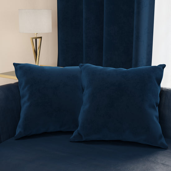 PETTI Cuscini Arredo in Velluto 2pz, Cuscini divano Blu Offerta speciale della fabbrica