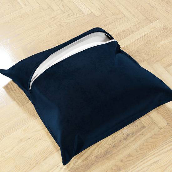 PETTI Cuscini Arredo in Velluto 2pz, Cuscini divano Blu Offerta speciale della fabbrica