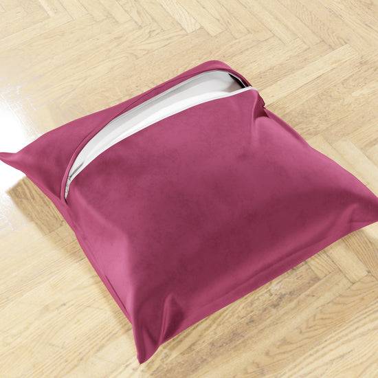 PETTI Cuscini Arredo in Velluto 2pz, Cuscini divano Fucsia Sconti questo mese