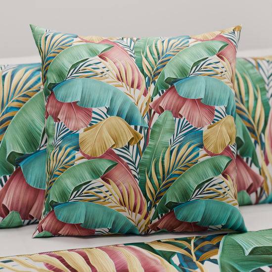 PETTI Cuscini, Copricuscini Divano, Cuscini Arredo in Stampa Digitale Tropical Multicolor Pezzi Unici