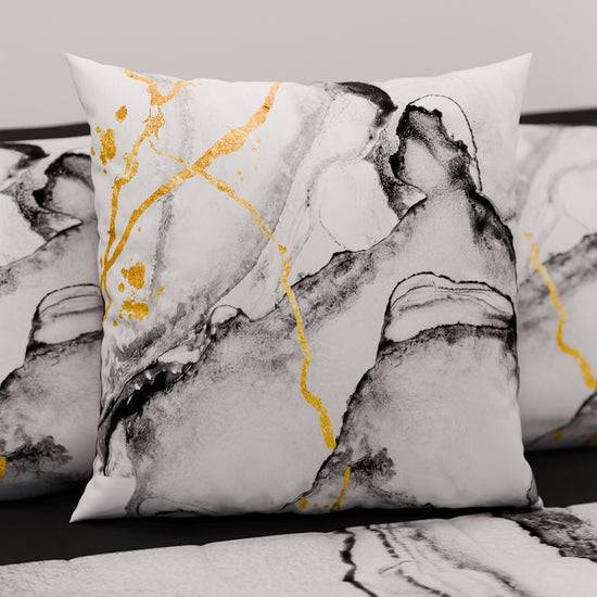 PETTI Cuscini, Copricuscini Divano, Cuscini Arredo in Stampa Digitale Marble 06 Grigio Chiaro Promozione Limitata