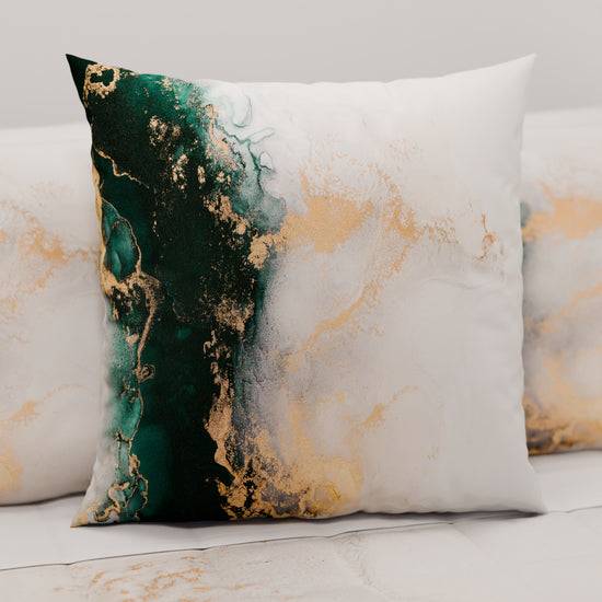 PETTI Cuscini, Copricuscini Divano, Cuscini Arredo in Stampa Digitale Marble 09 Smeraldo Affare Del Giorno