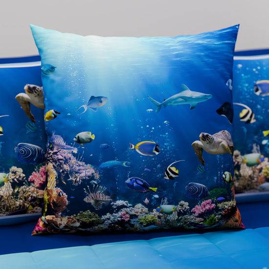 PETTI Cuscini, Copricuscini Divano, Cuscini Arredo in Stampa Digitale Acquario Prezzo Ridotto