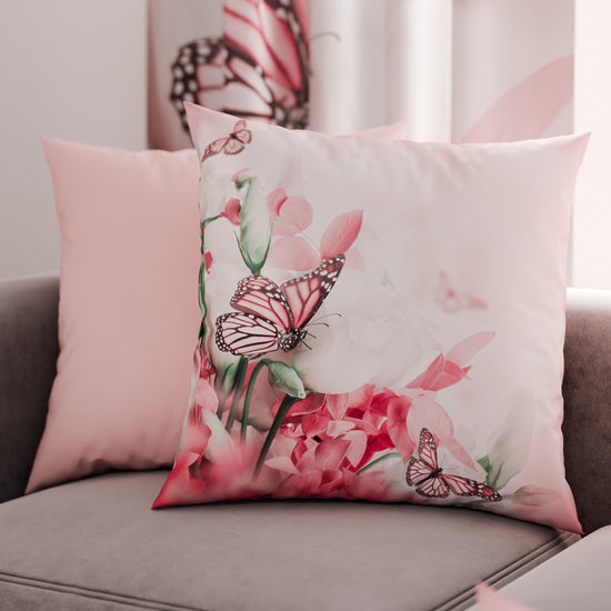 PETTI Cuscini, Copricuscini Divano, Cuscini Arredo in Stampa Digitale Roses Butterfly Convenienza