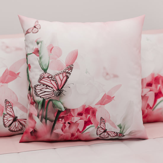 PETTI Cuscini, Copricuscini Divano, Cuscini Arredo in Stampa Digitale Roses Butterfly Convenienza