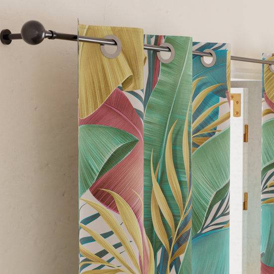 PETTI Tenda Arredo da Interno a Pannelli con Anelli Tropical Multicolor Online