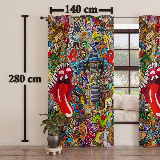 PETTI Tenda Arredo da Interno a Pannelli con Anelli Murales Vendita Calda