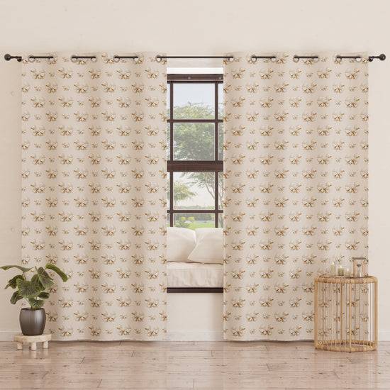 PETTI Tenda Arredo da Interno a Pannelli con Anelli Fiocco Beige Vendite Flash