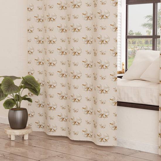 PETTI Tenda Arredo da Interno a Pannelli con Anelli Fiocco Beige Vendite Flash