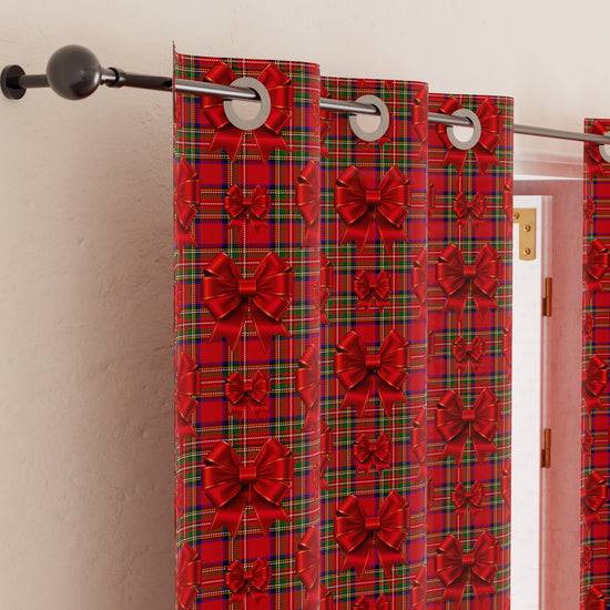 PETTI Tenda Arredo da Interno a Pannelli con Anelli Fiocco Tartan, Fantasia Scozzese Negozio