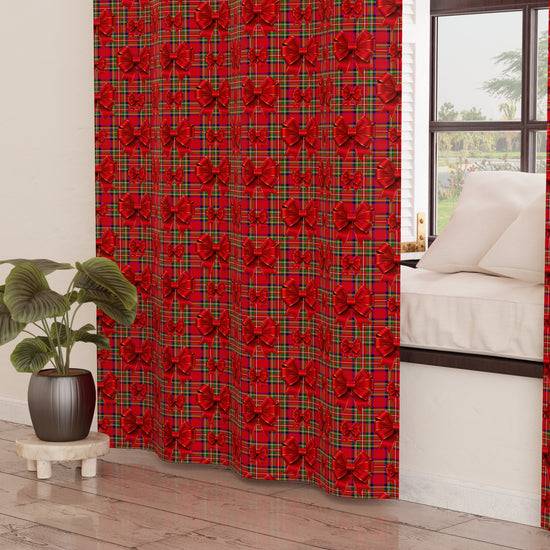 PETTI Tenda Arredo da Interno a Pannelli con Anelli Fiocco Tartan, Fantasia Scozzese Negozio