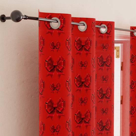 PETTI Tenda Arredo da Interno a Pannelli con Anelli Fiocco Rosso Nuova