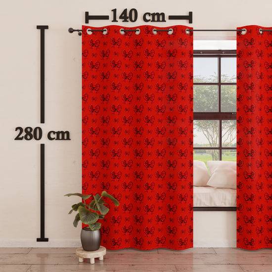 PETTI Tenda Arredo da Interno a Pannelli con Anelli Fiocco Rosso Nuova