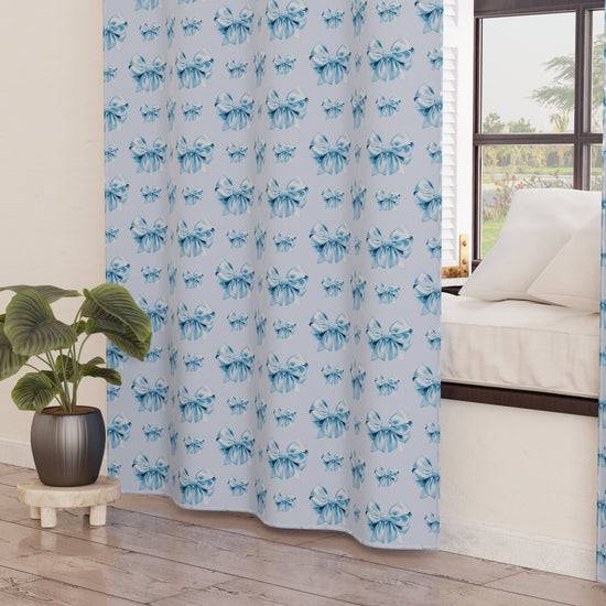 PETTI Tenda Arredo da Interno a Pannelli con Anelli Fiocco Celeste Sconto di tempo limitato