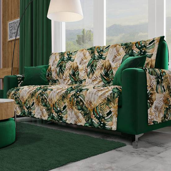 PETTI Copridivano, Salvadivano in Stampa Digitale, Reversibile, Tropical 04 Flash Sale