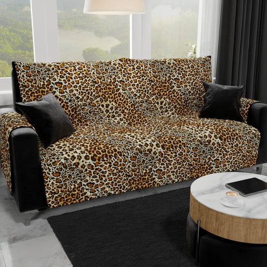 PETTI Copridivano, Salvadivano in Stampa Digitale, Reversibile, Animalier Maculato Shopping online