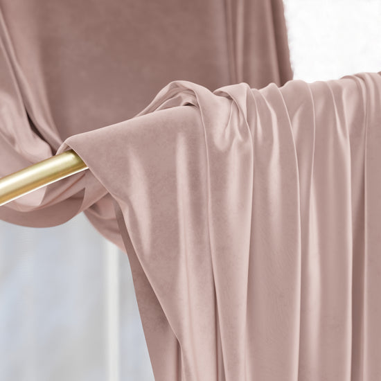 PETTI Tenda a Pannello in Velluto per Interni con Anelli, 140x280 cm, Cipria Offerta Anniversario