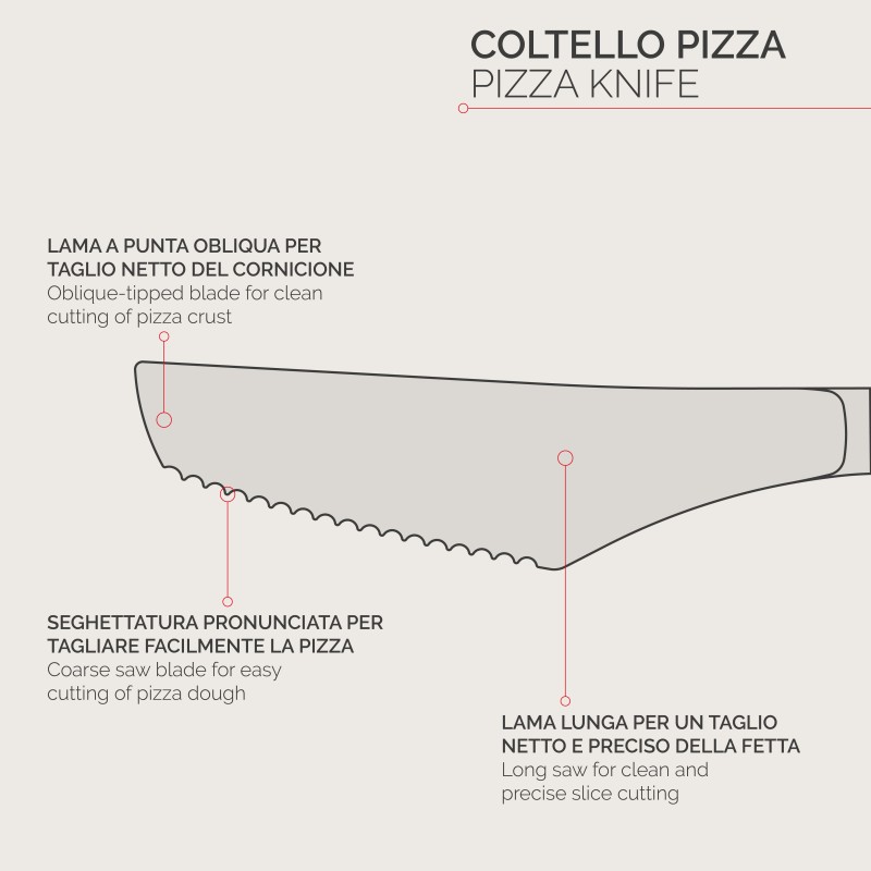 Pintinox Coltello pizza Cateri Smart » coltello pizza blister 6 pz Qualità Garantita