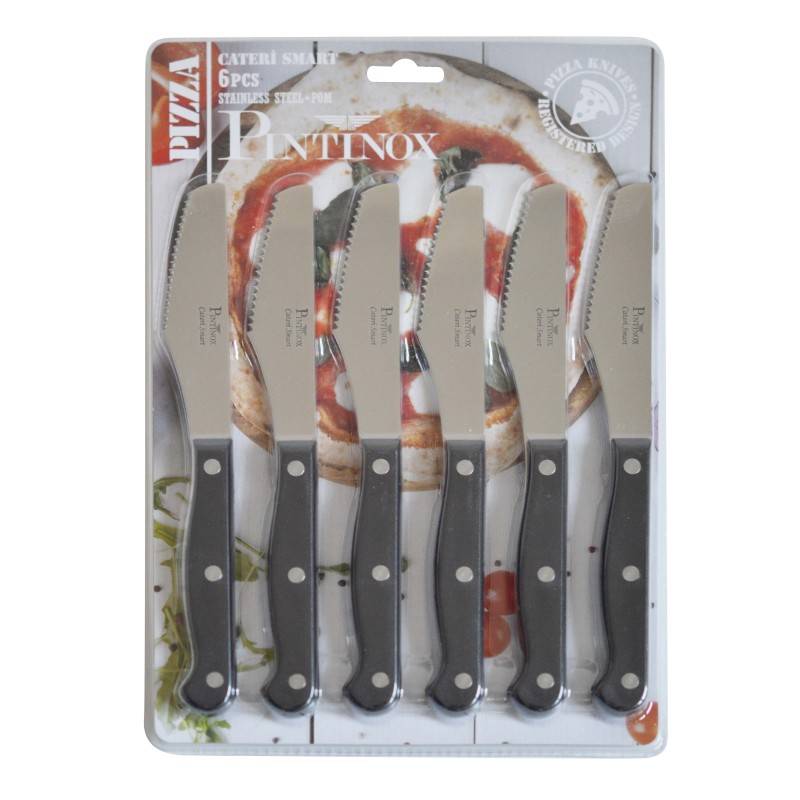 Pintinox Coltello pizza Cateri Smart » coltello pizza blister 6 pz Qualità Garantita